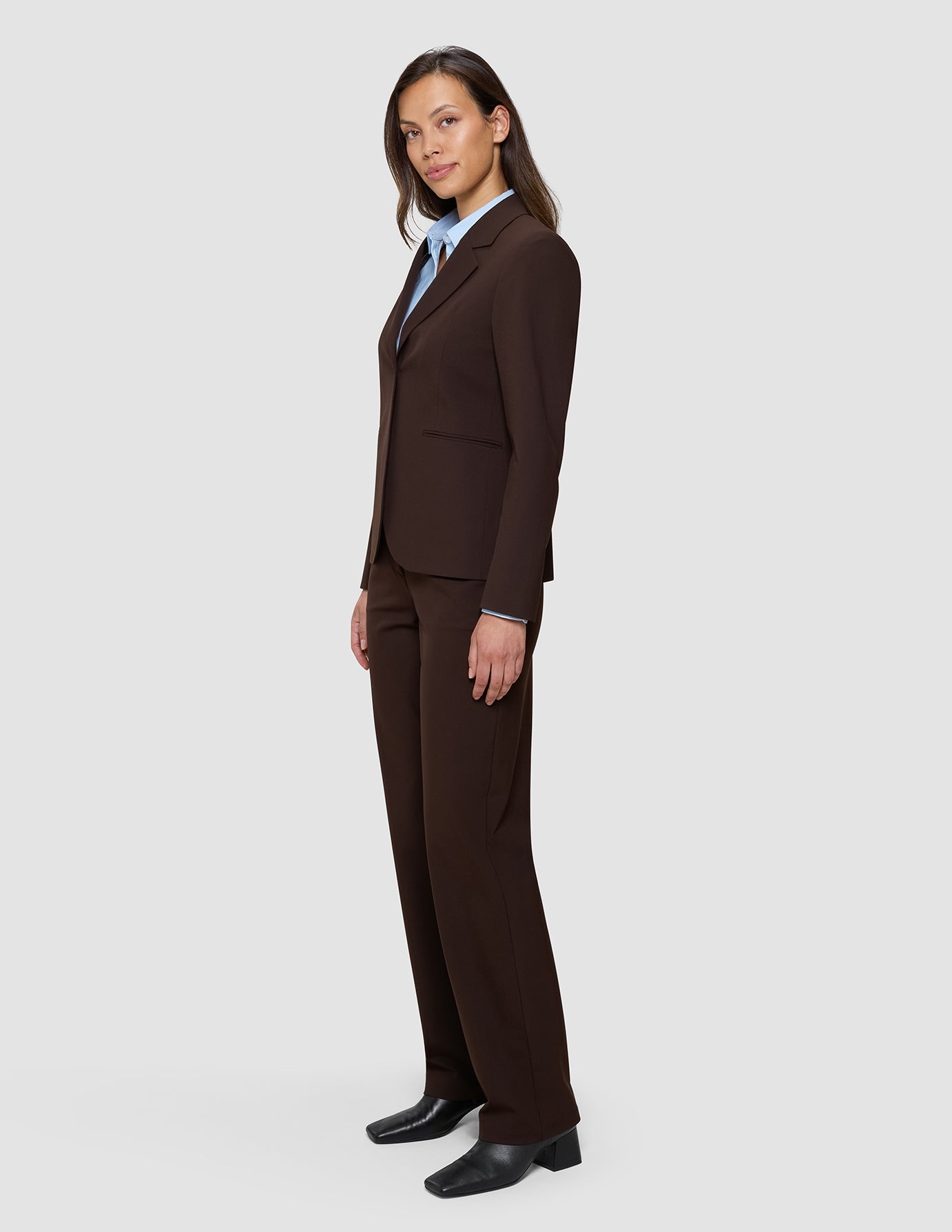 Women's Essential Fitted Blazer Espresso